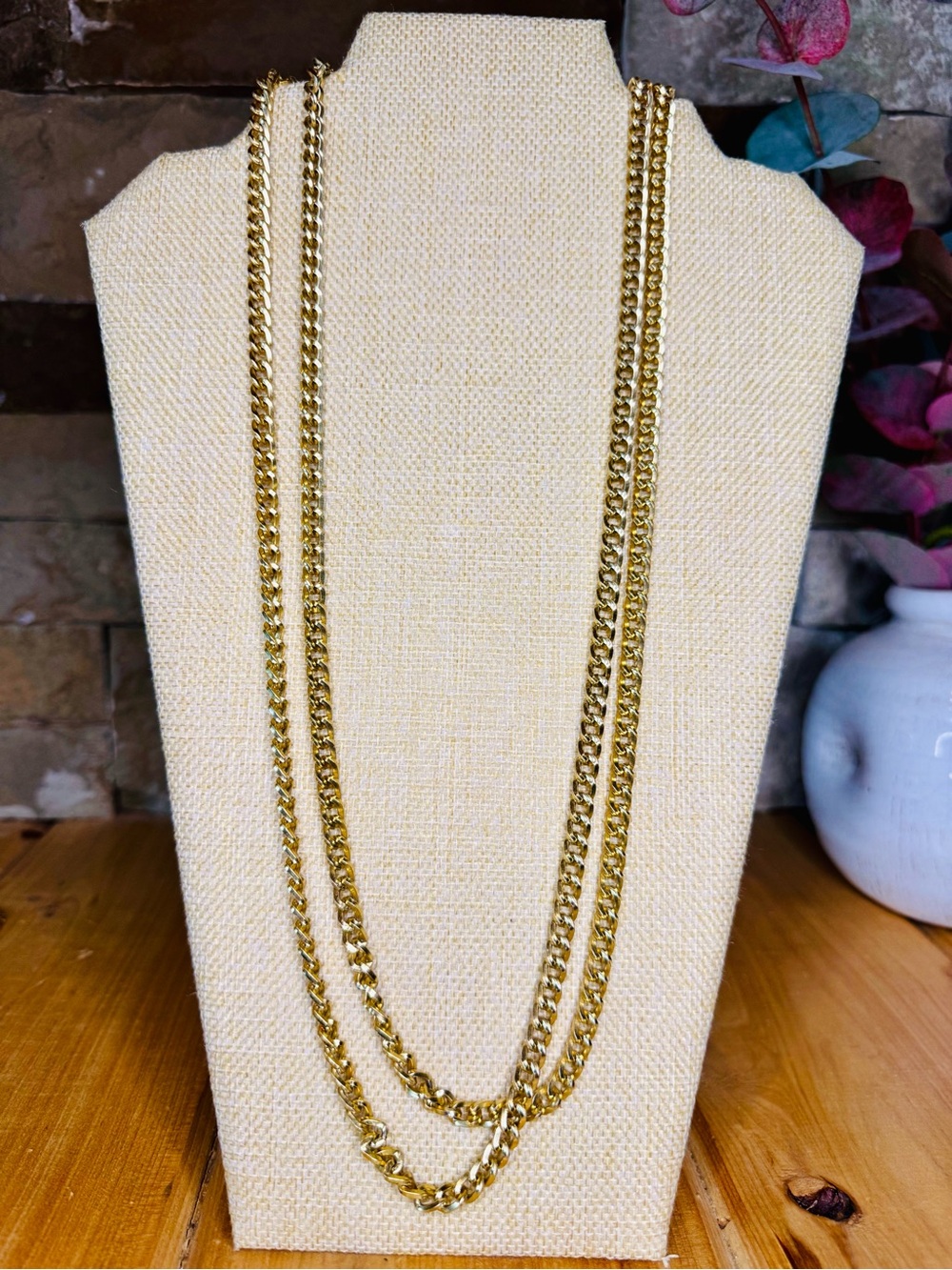 Vintage West Germany 50” Gold-Tone Chain Necklace - SKU J